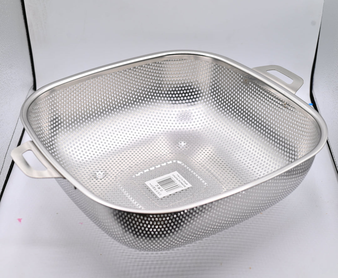 Strainer Basket Square 30 cm Easy Use Durable Design