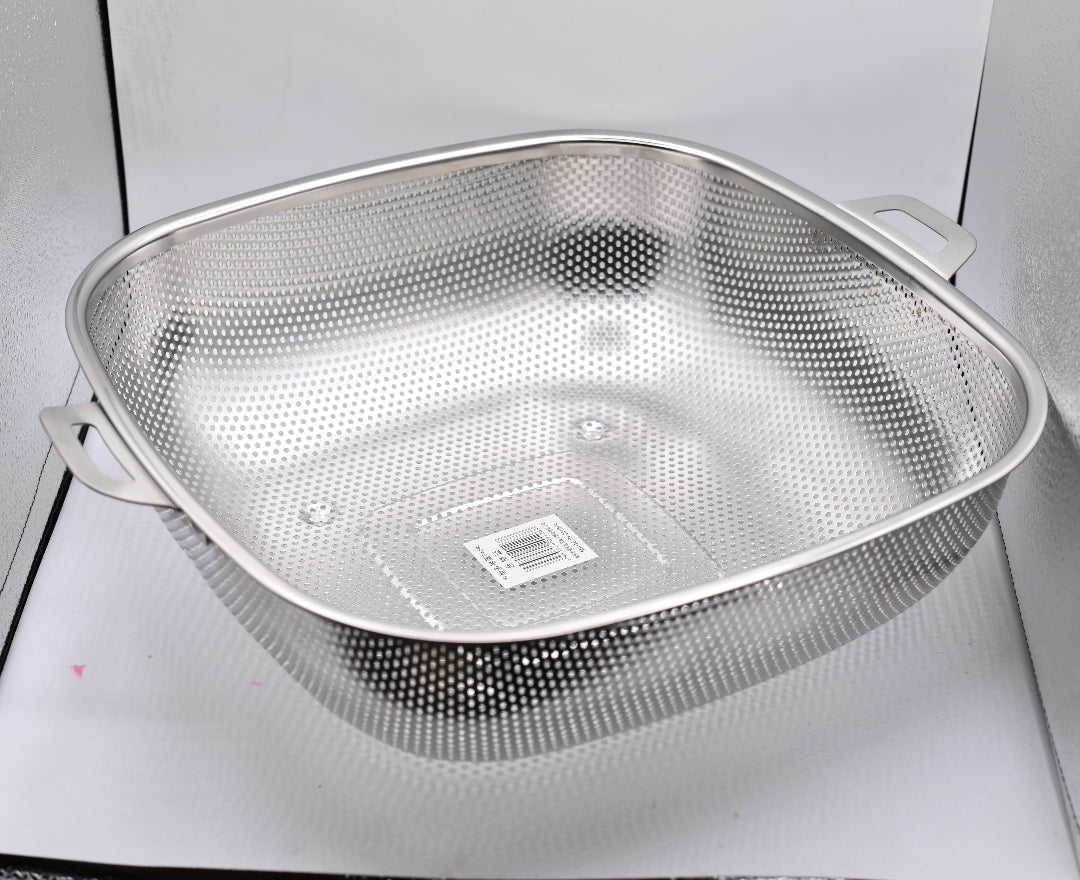 Strainer Basket Square 28 cm Easy Use Durable Design
