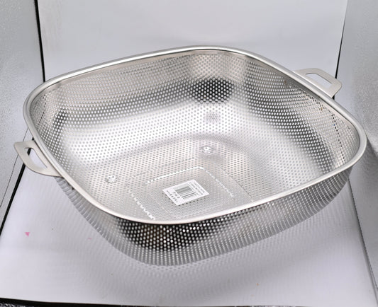 Strainer Basket Square 28 cm Easy Use Durable Design