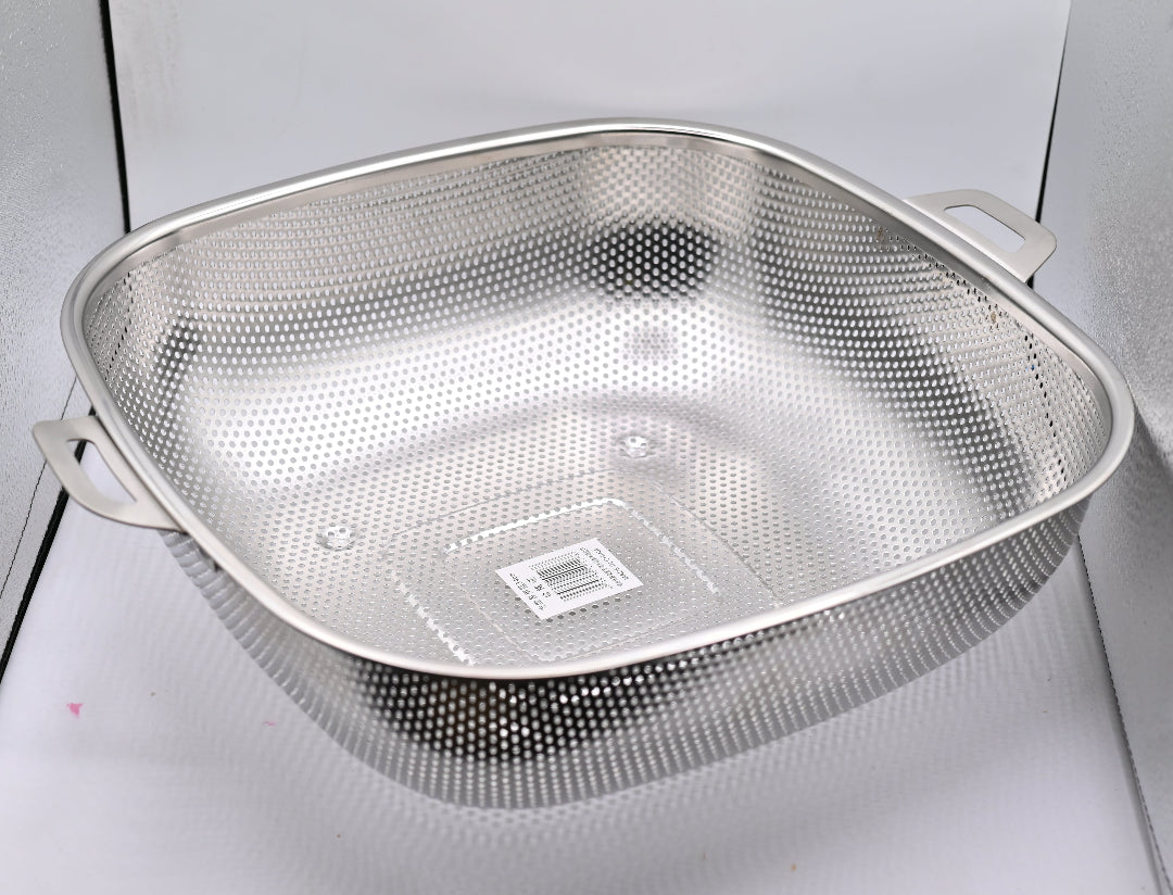 Strainer Basket Square 34 cm Easy Use Durable Design