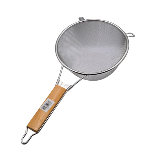 Fryer Strainer Wood Handle 21 cm Easy Use Durable Design