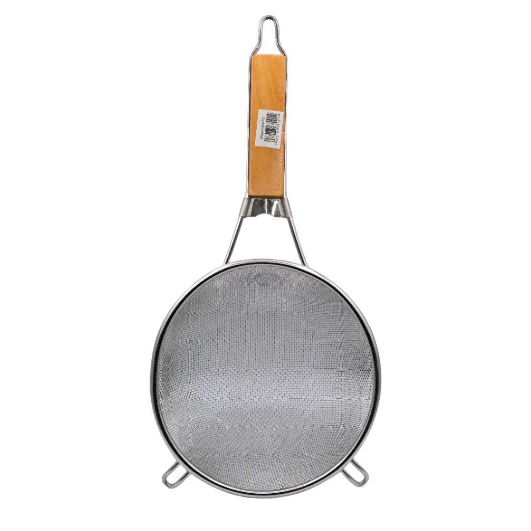 Fryer Strainer Wood Handle 25 cm Easy Use Durable Design