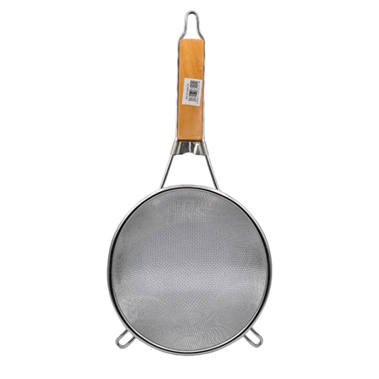Fryer Strainer Wood Handle 25 cm Easy Use Durable Design