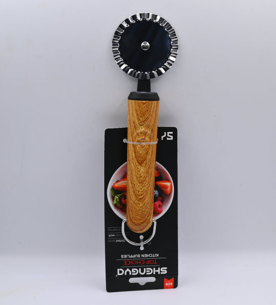 Shengya Stainless Steel Namak Para Cutter with Wood Handle K0908T