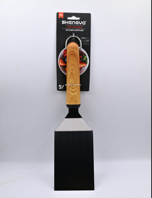 Shengya Stainless Steel Spatula with Wood Handle K0888T