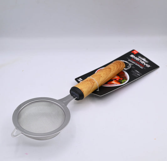 Shengya Stainless Steel Tea Strainer with Wooden Handle K1121T