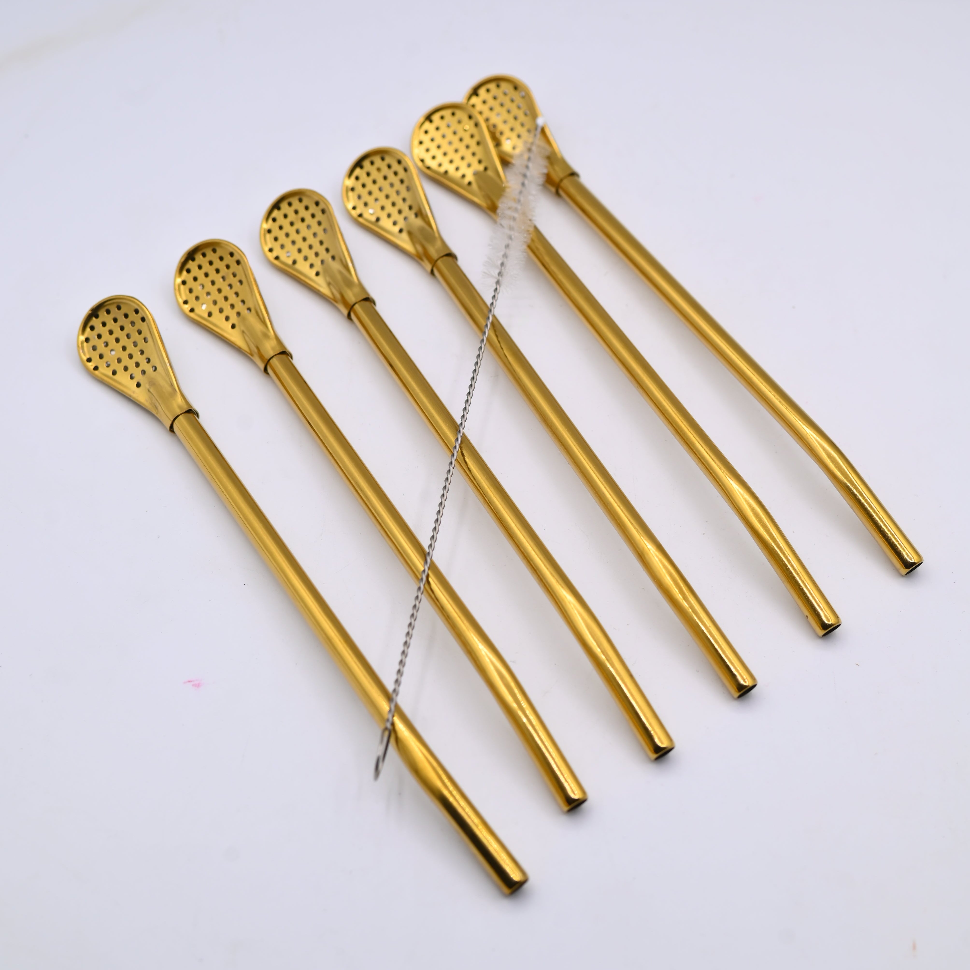 Straw Filter Spoon Golden Sh0241C