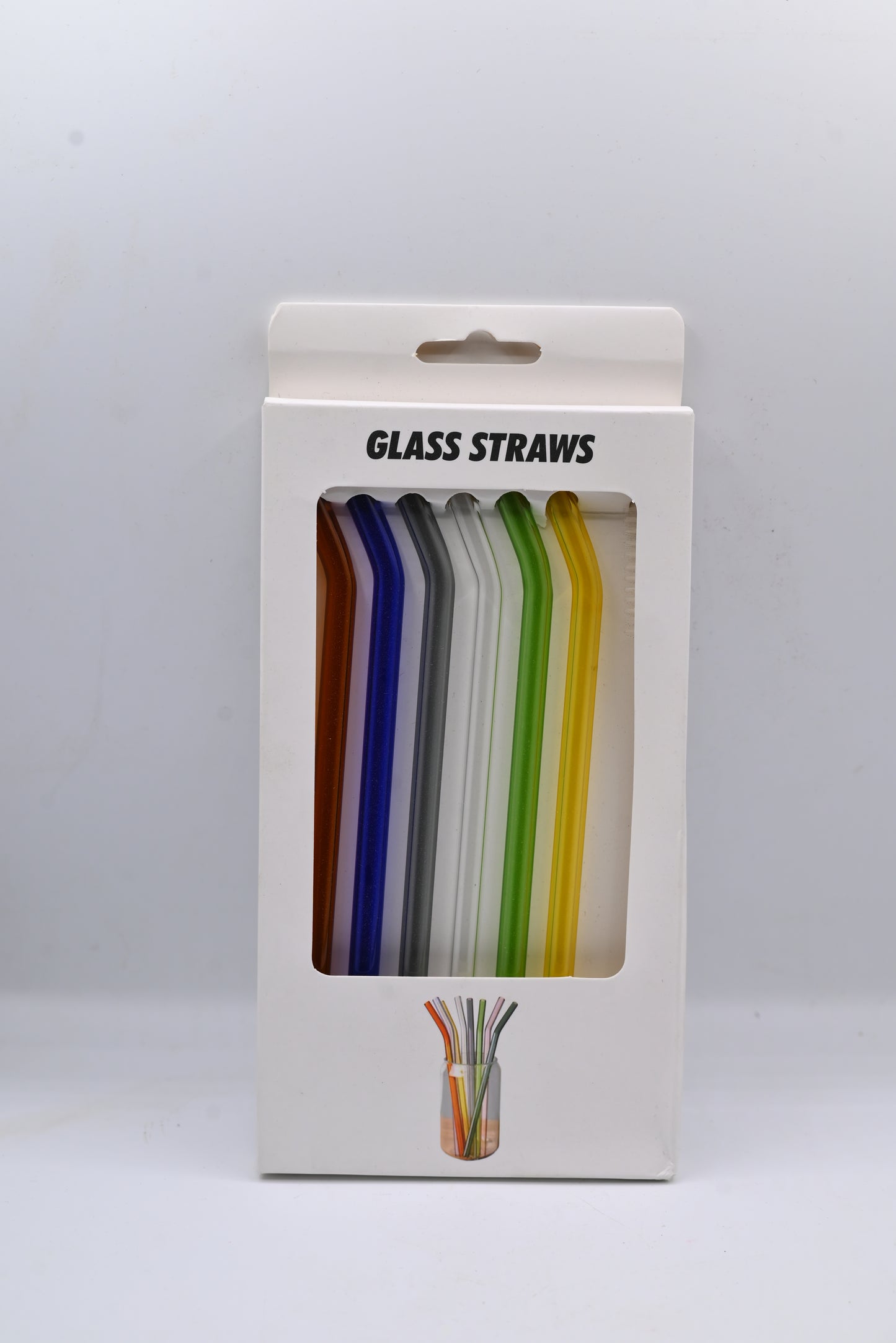 Glass Straw Multi Color 7P