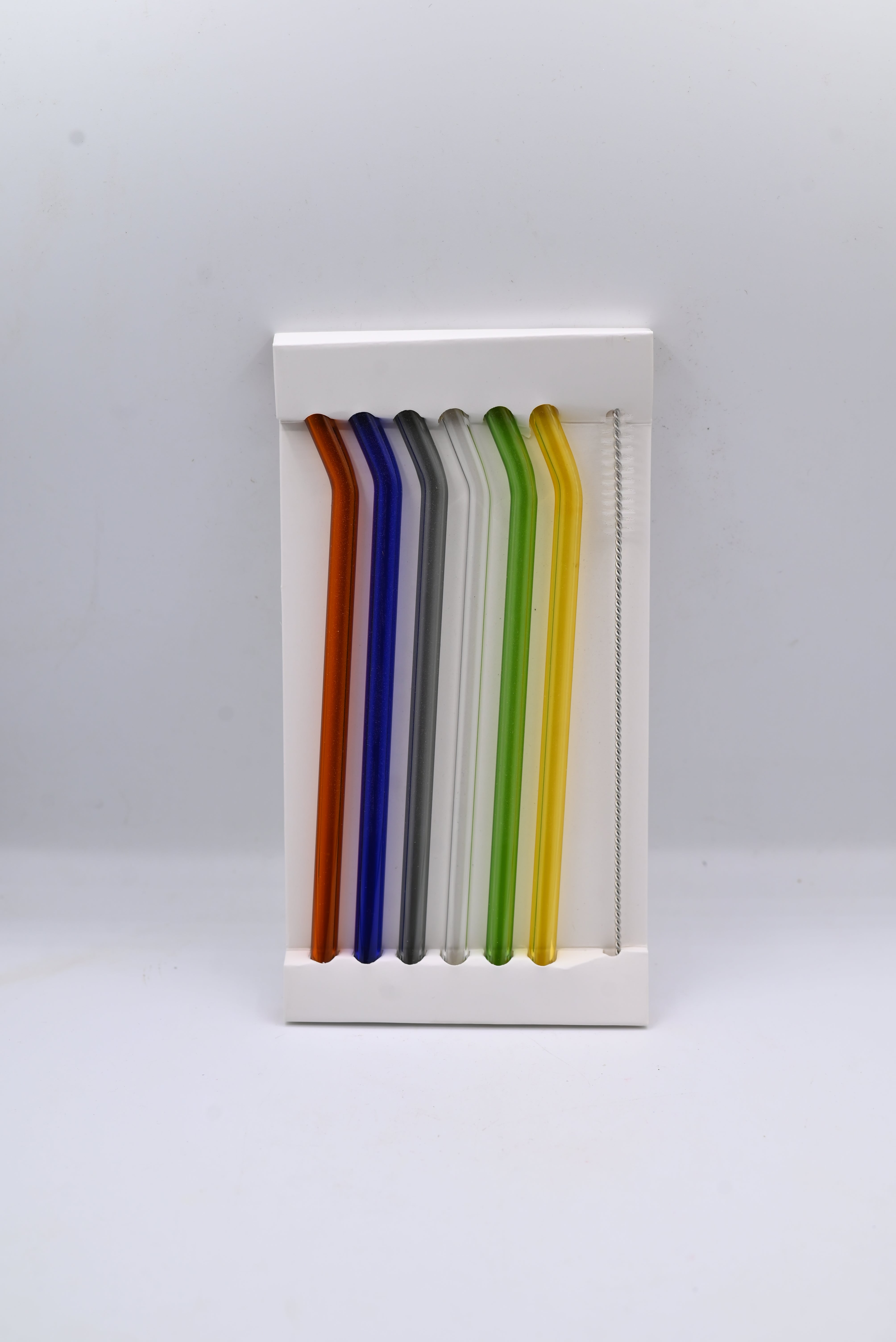 Glass Straw Multi Color 7P