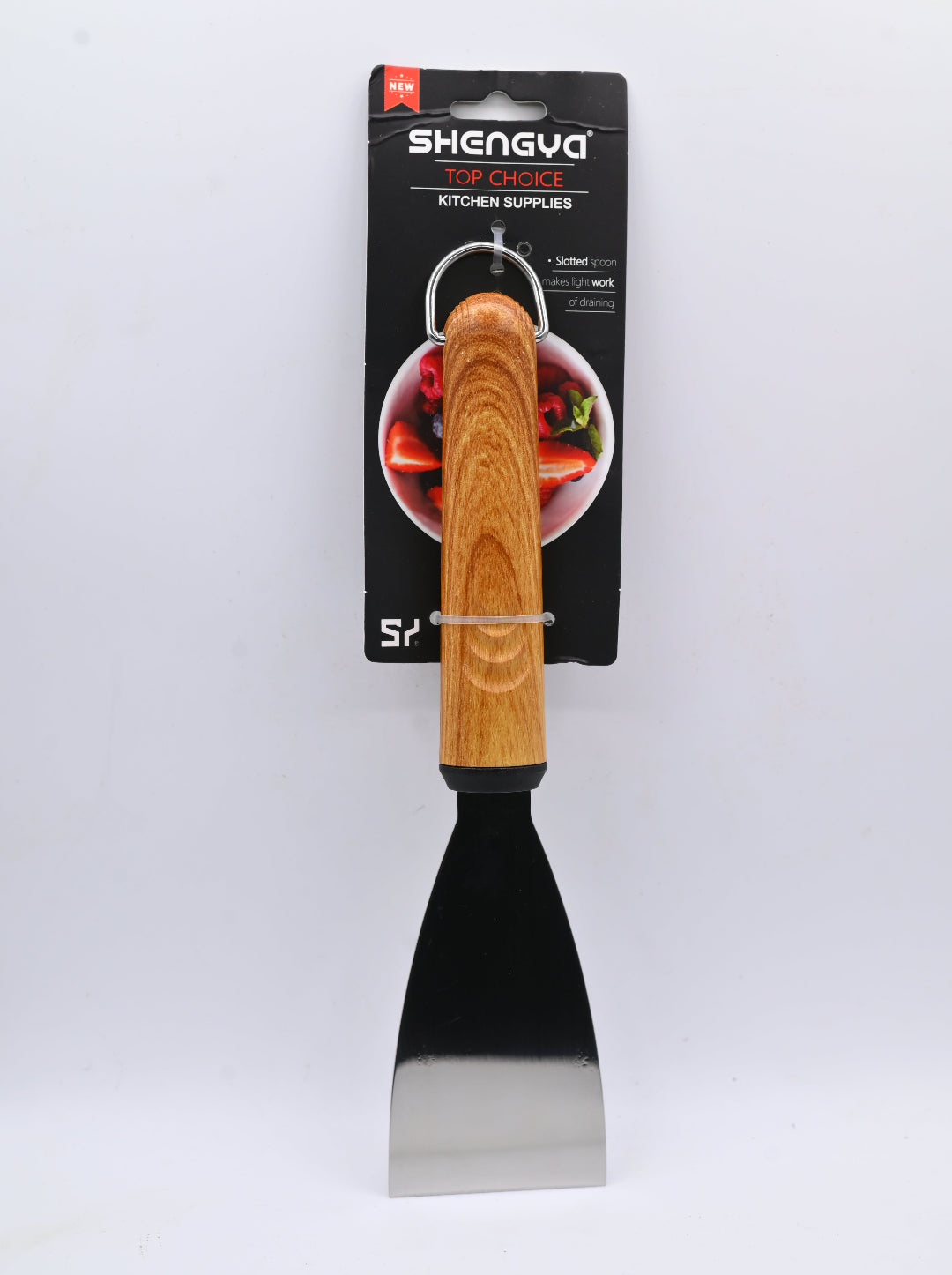 Shengya Stainless Steel Scrapper with Wood Handle K0887T