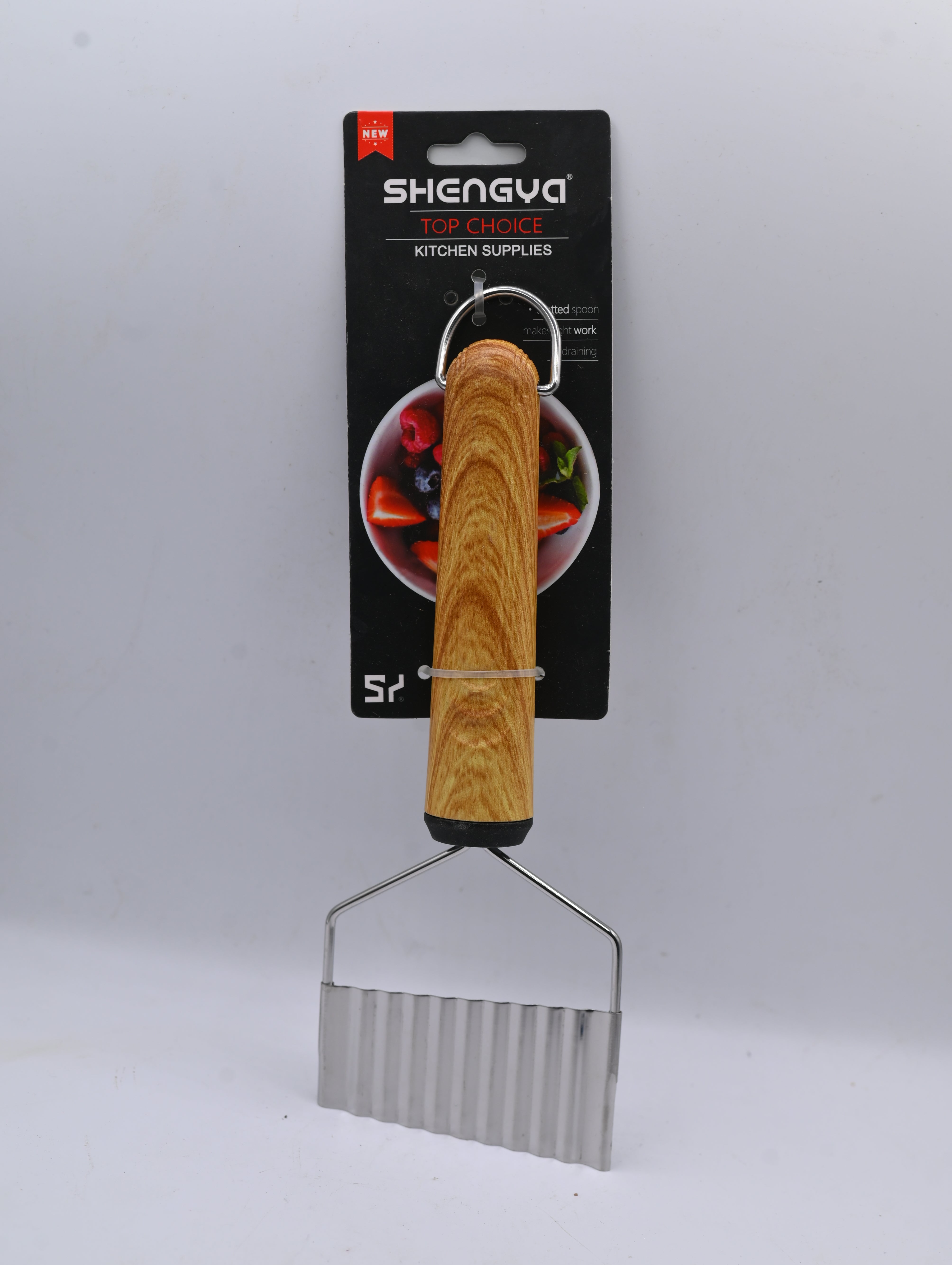 Shengya Stainless Steel Fries Cutter with Wood Handle K0930T