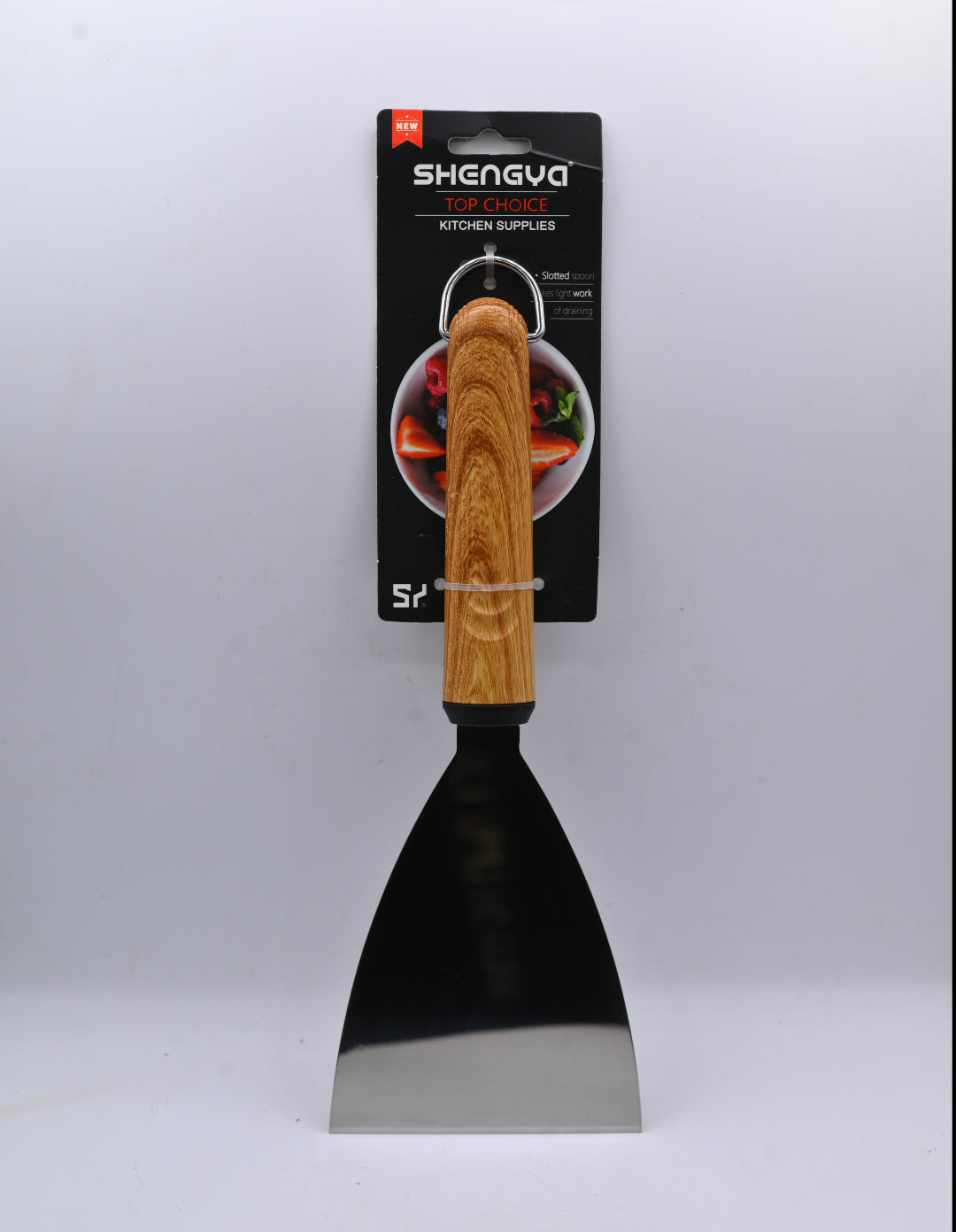 Shengya Stainless Steel Scrapper with Wood Handle K0885T
