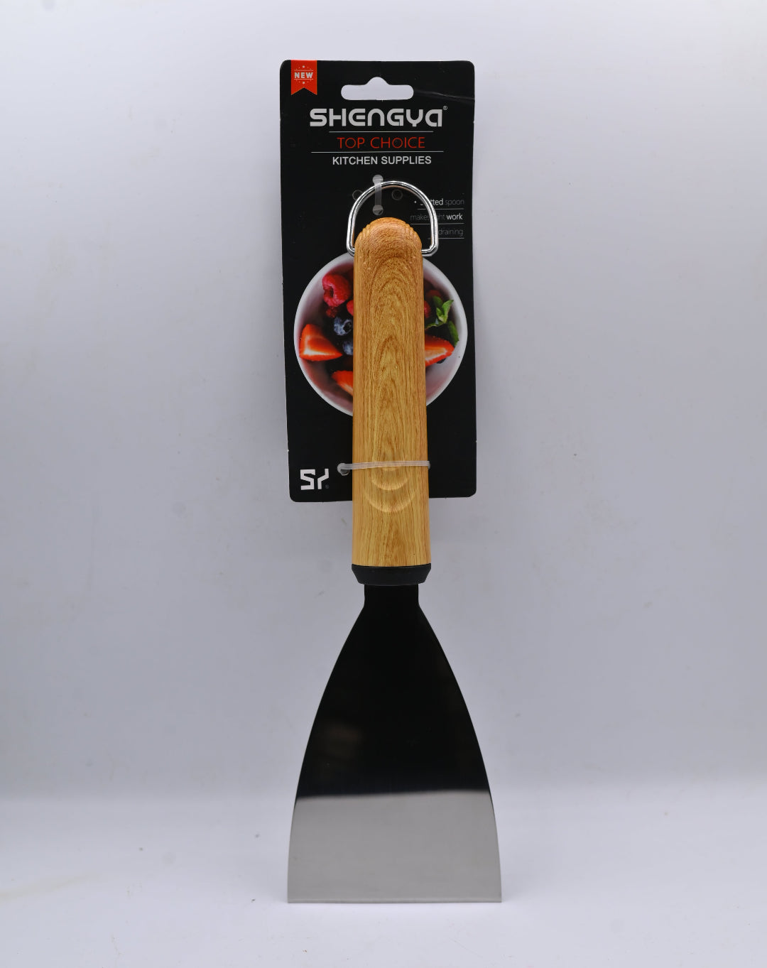 Shengya Stainless Steel Scrapper with Wood Handle K0886T