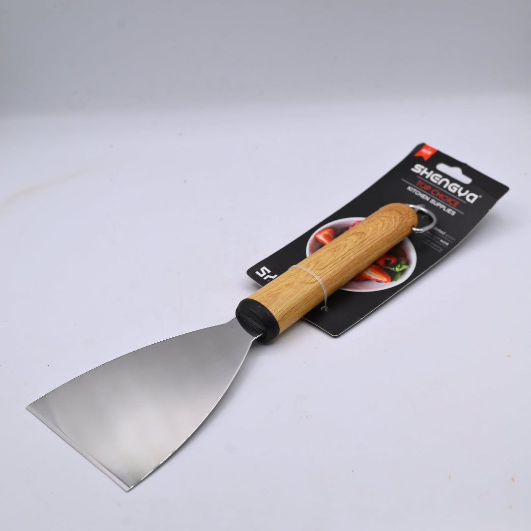 Shengya Stainless Steel Scrapper with Wood Handle K0886T