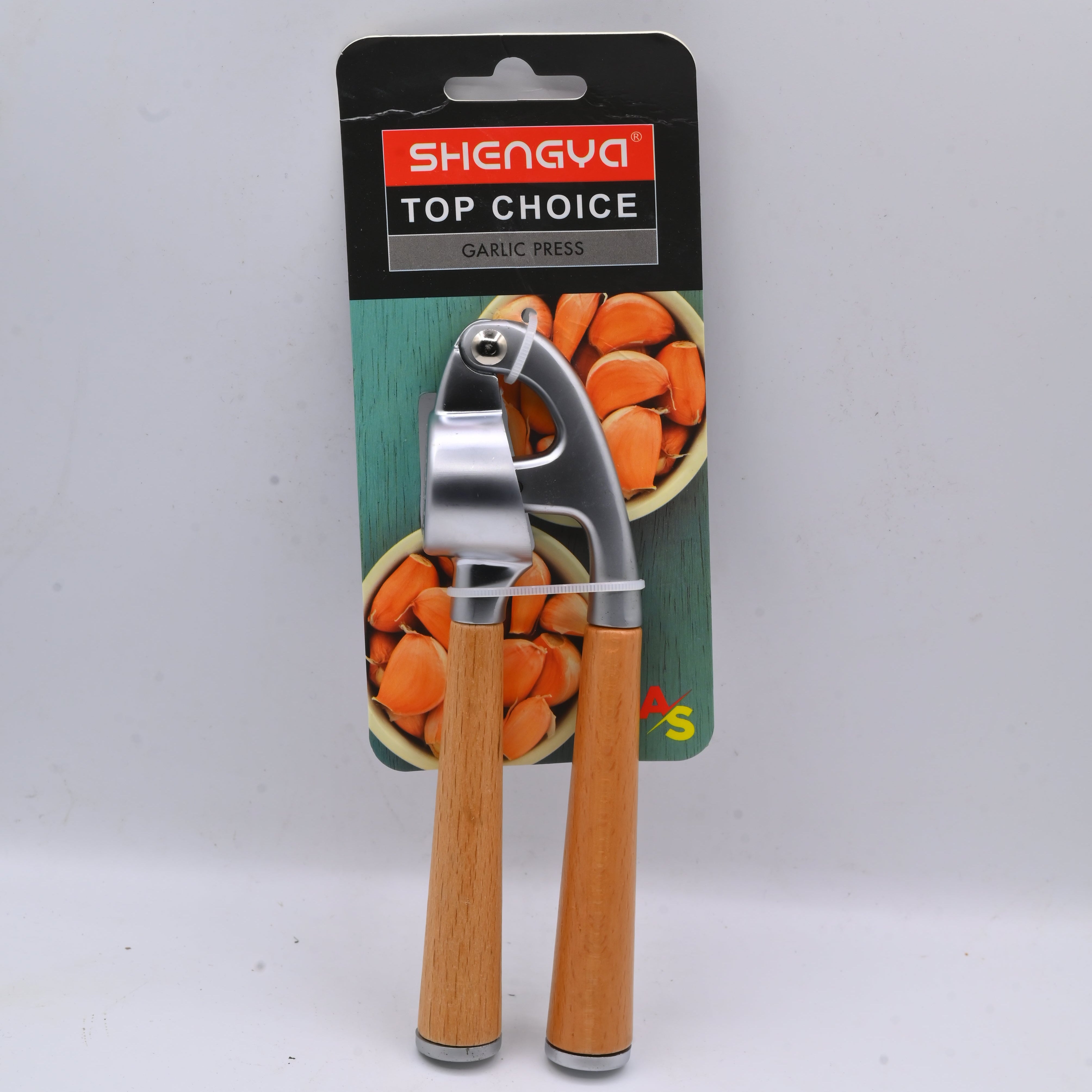 Shengya Garlic Press Wood Handle E5776