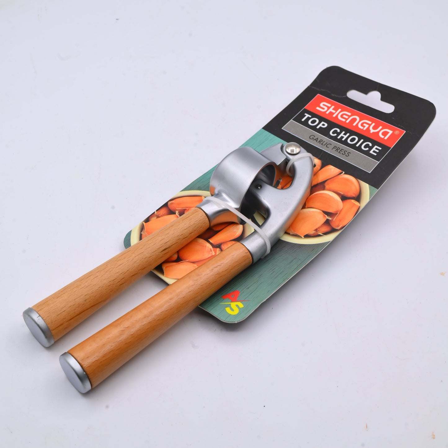 Shengya Garlic Press Wood Handle E5776
