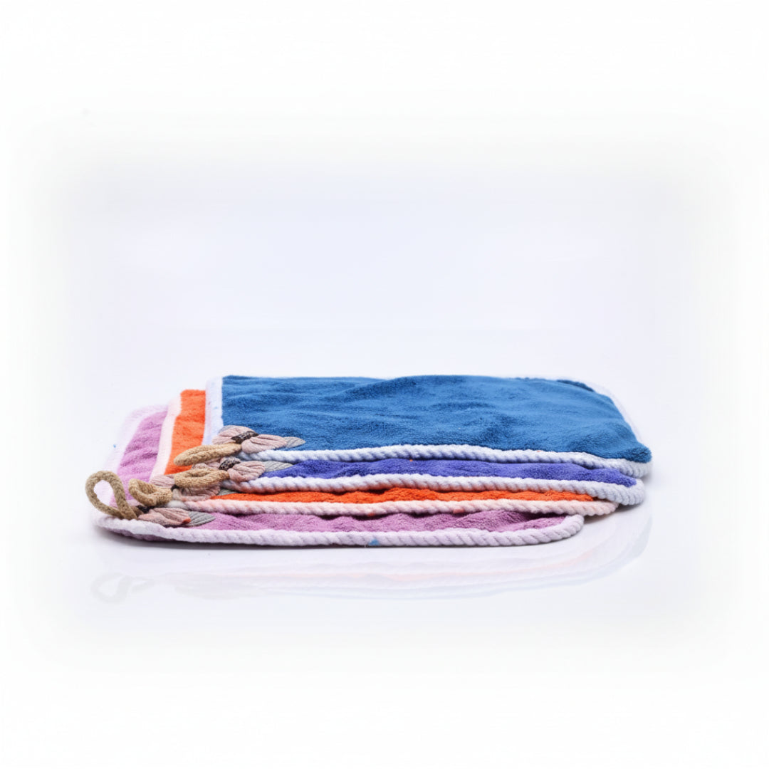 Cleaning Towel Fibre Square Flower