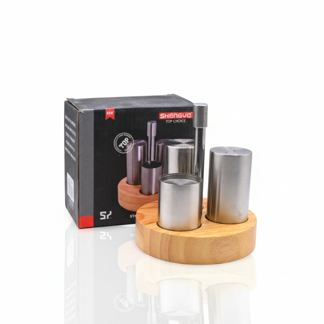 Shengya Stainless Steel Salt Pepper 3Pcs Ka0513