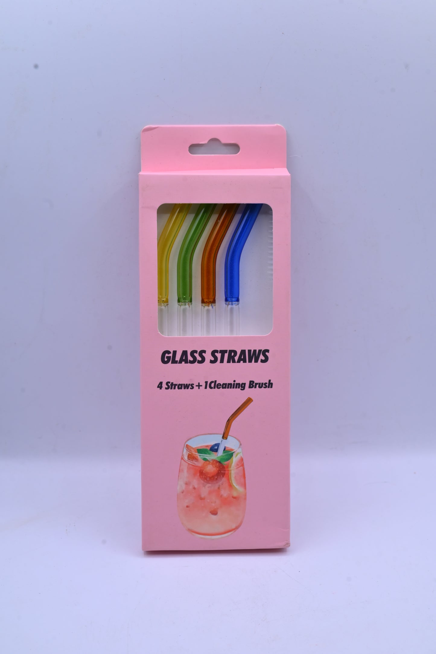 Glass Straw 2 Color Set  5 Pieces
