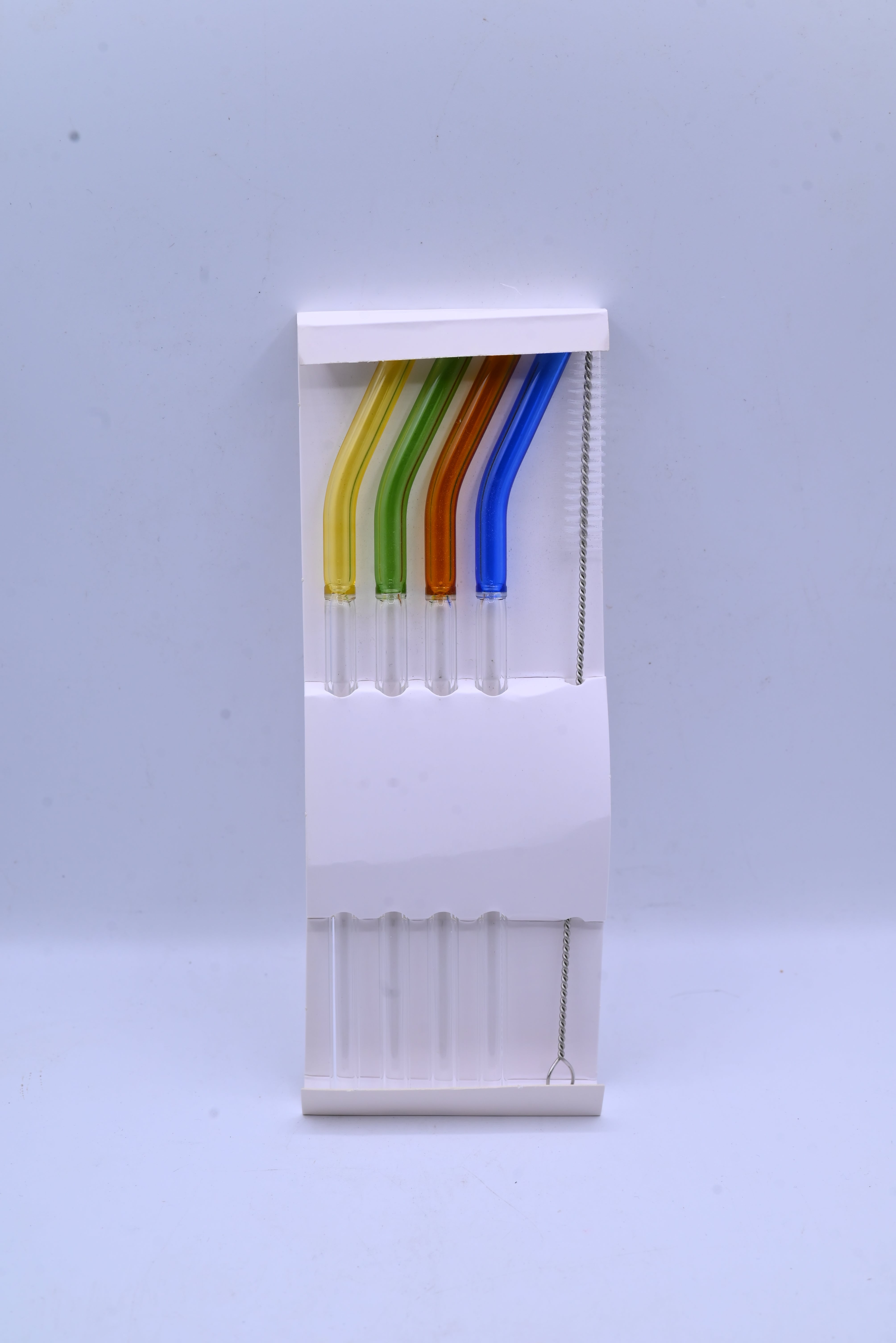 Glass Straw 2 Color Set  5 Pieces