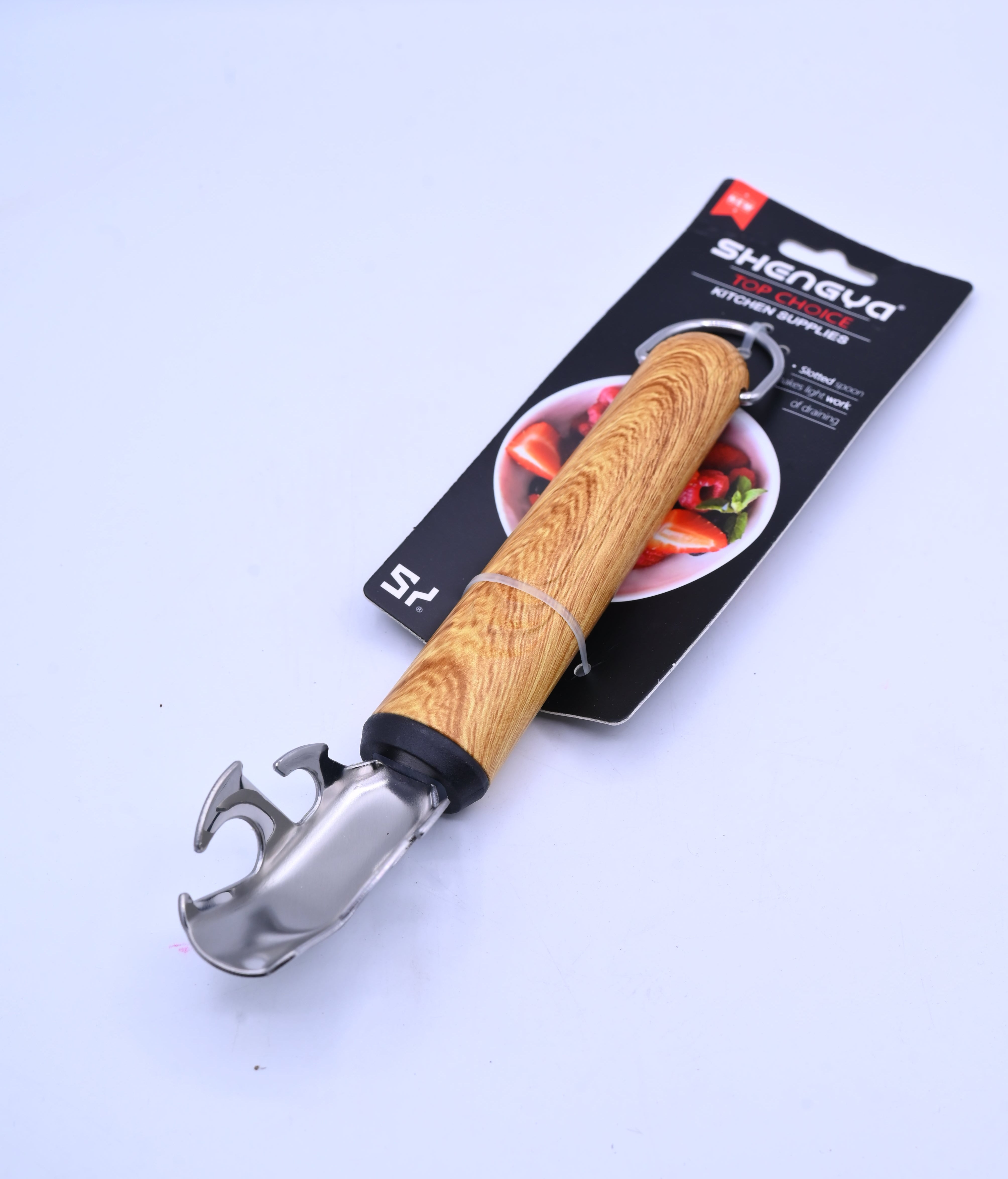 Shengya Stainless Steel Bottle Opener with Wood Handle K0911T