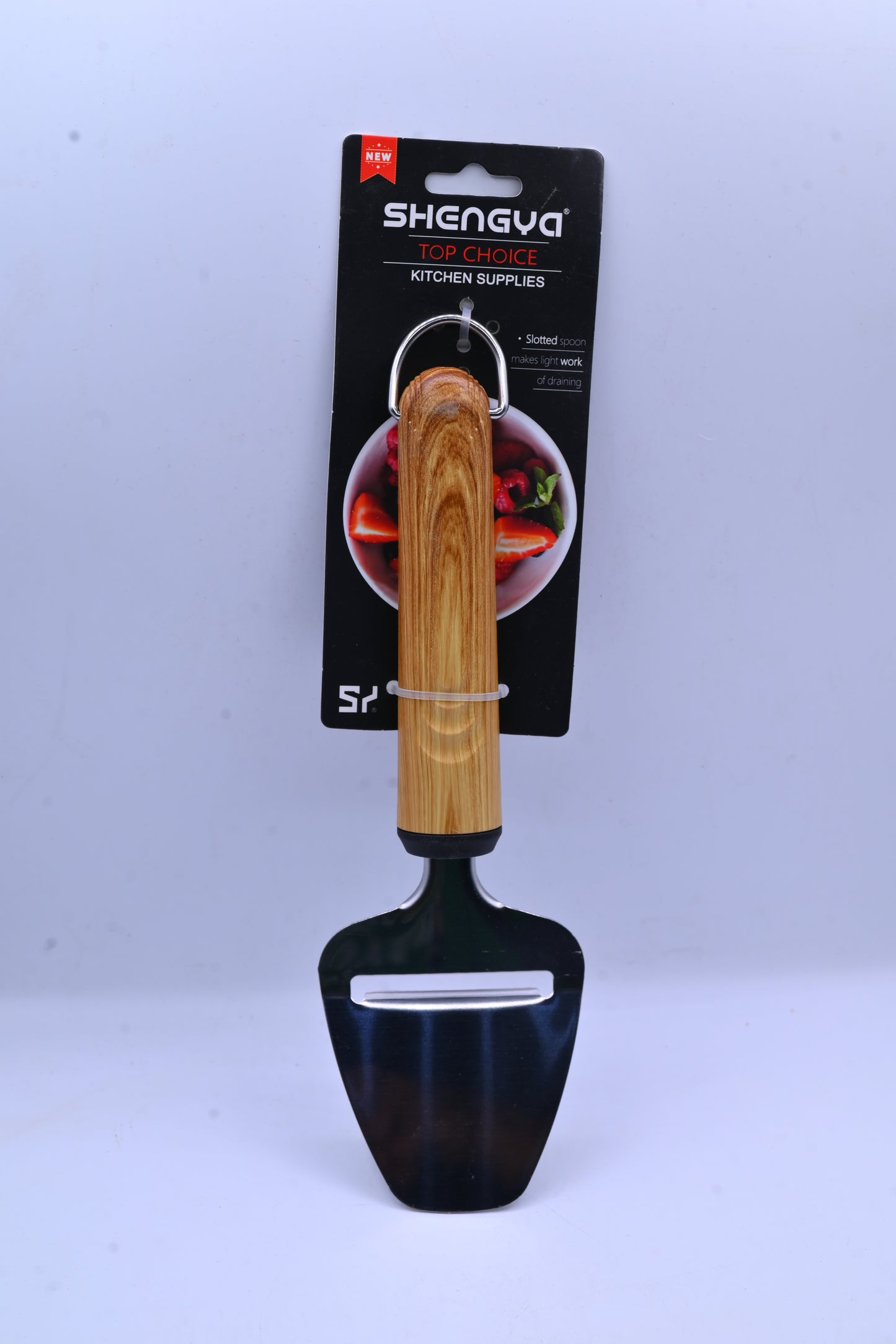 Shengya Stainless Steel Cheese Spatula with Wood Handle K0897T