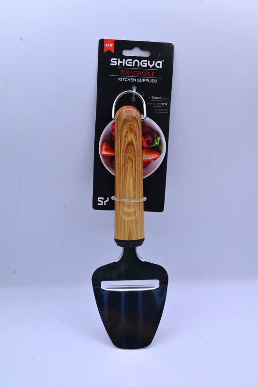 Shengya Stainless Steel Cheese Spatula with Wood Handle K0897T