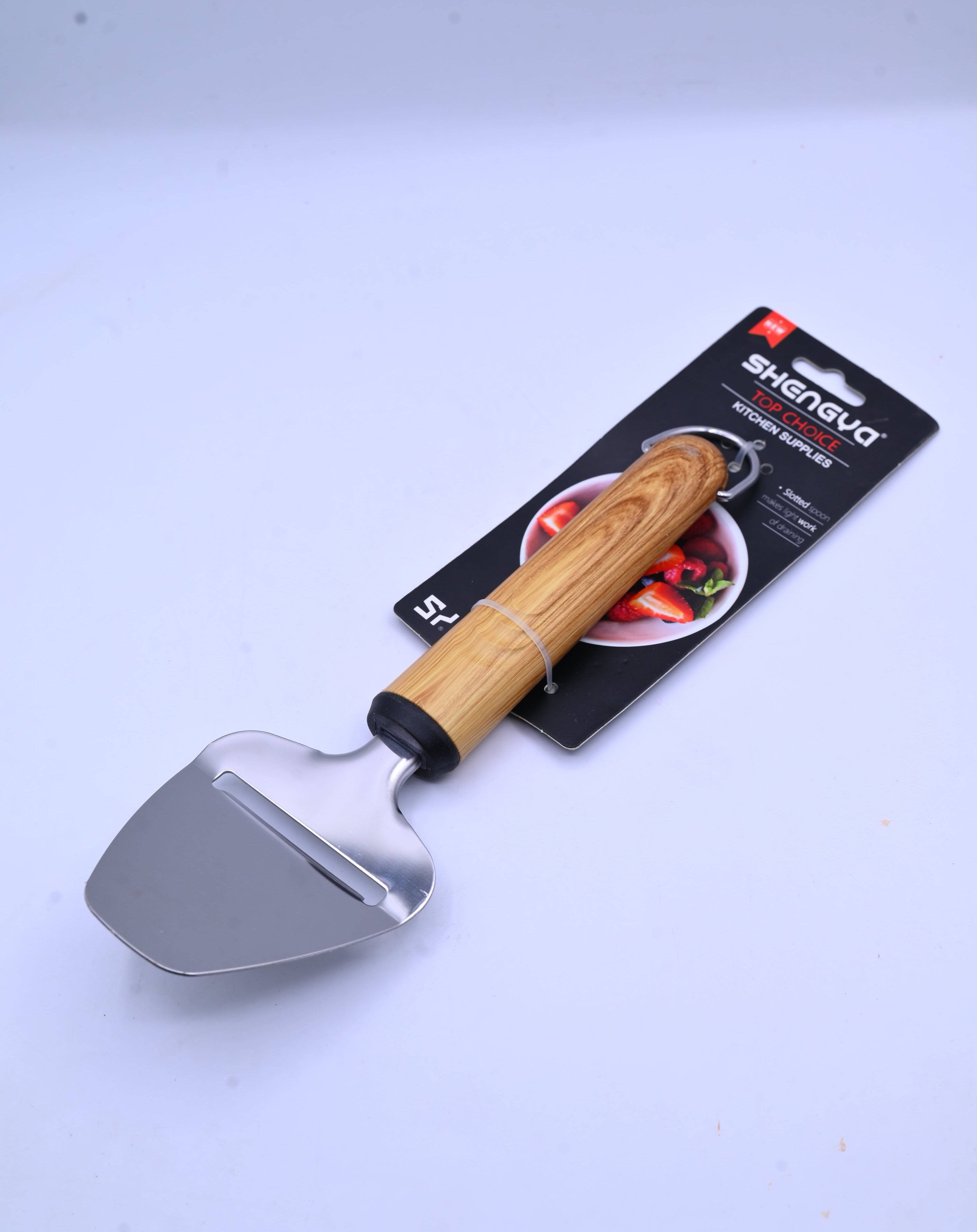 Shengya Stainless Steel Cheese Spatula with Wood Handle K0897T
