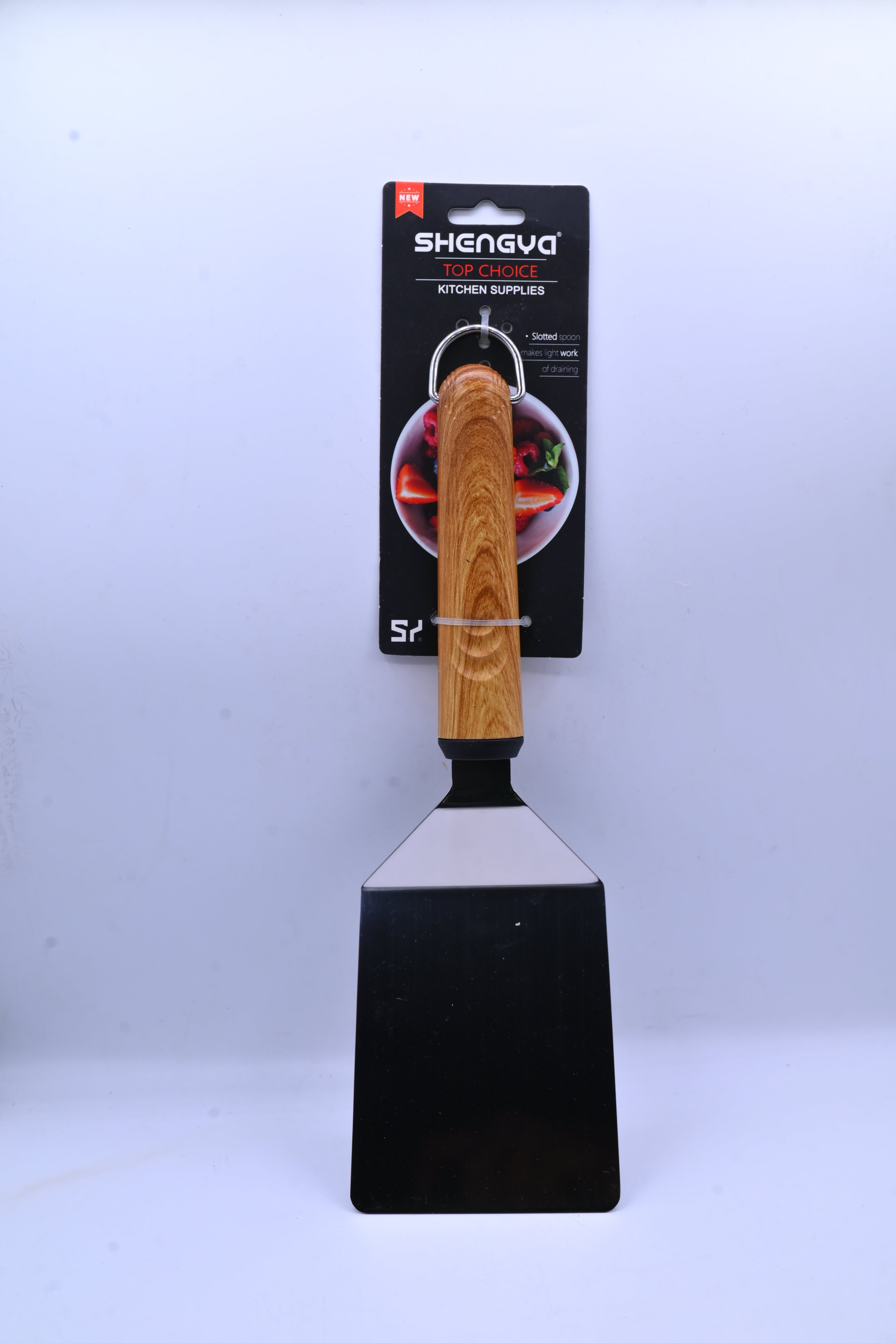 Shengya Stainless Steel Spatula with Wood Handle K0889T