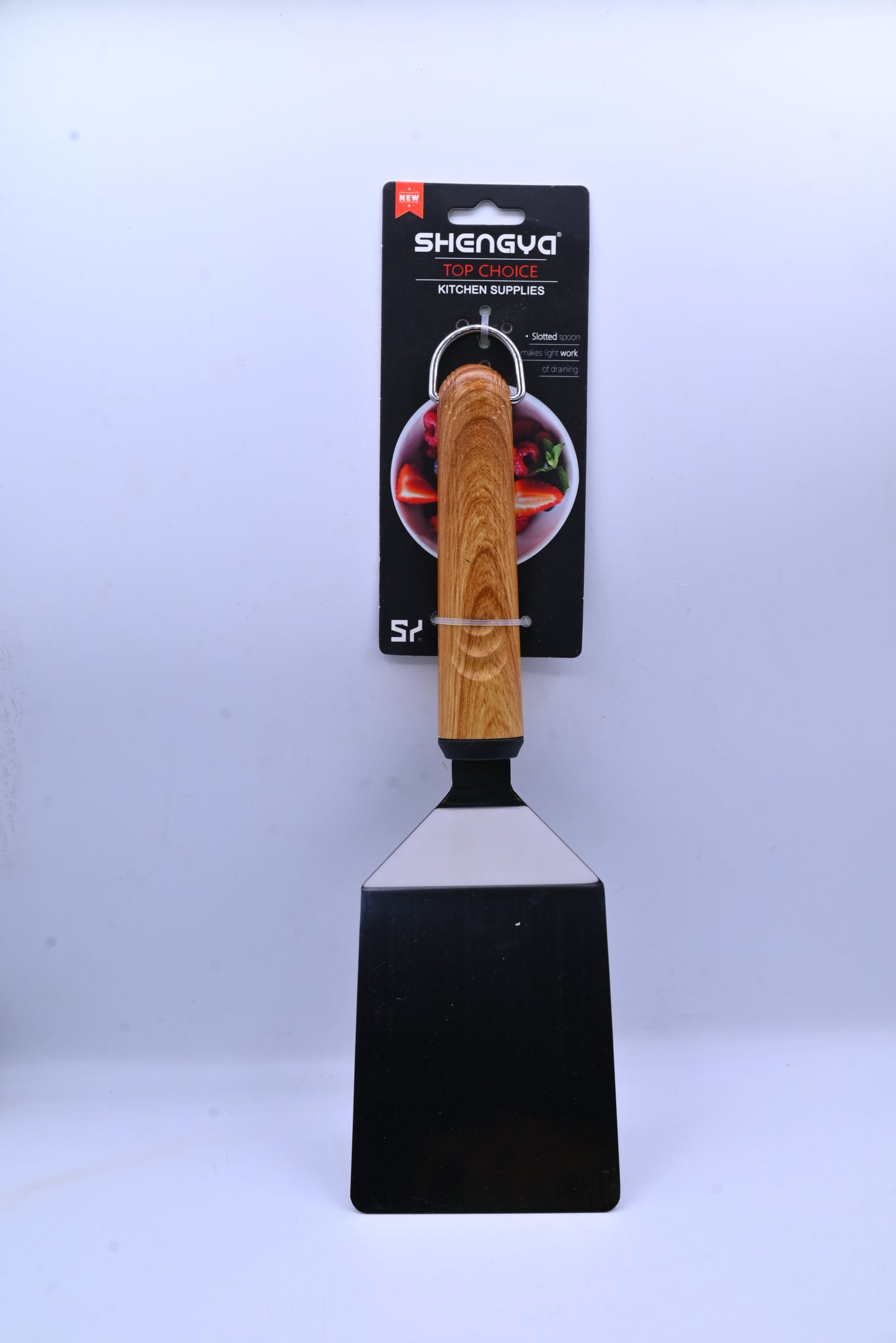 Shengya Stainless Steel Spatula with Wood Handle K0889T