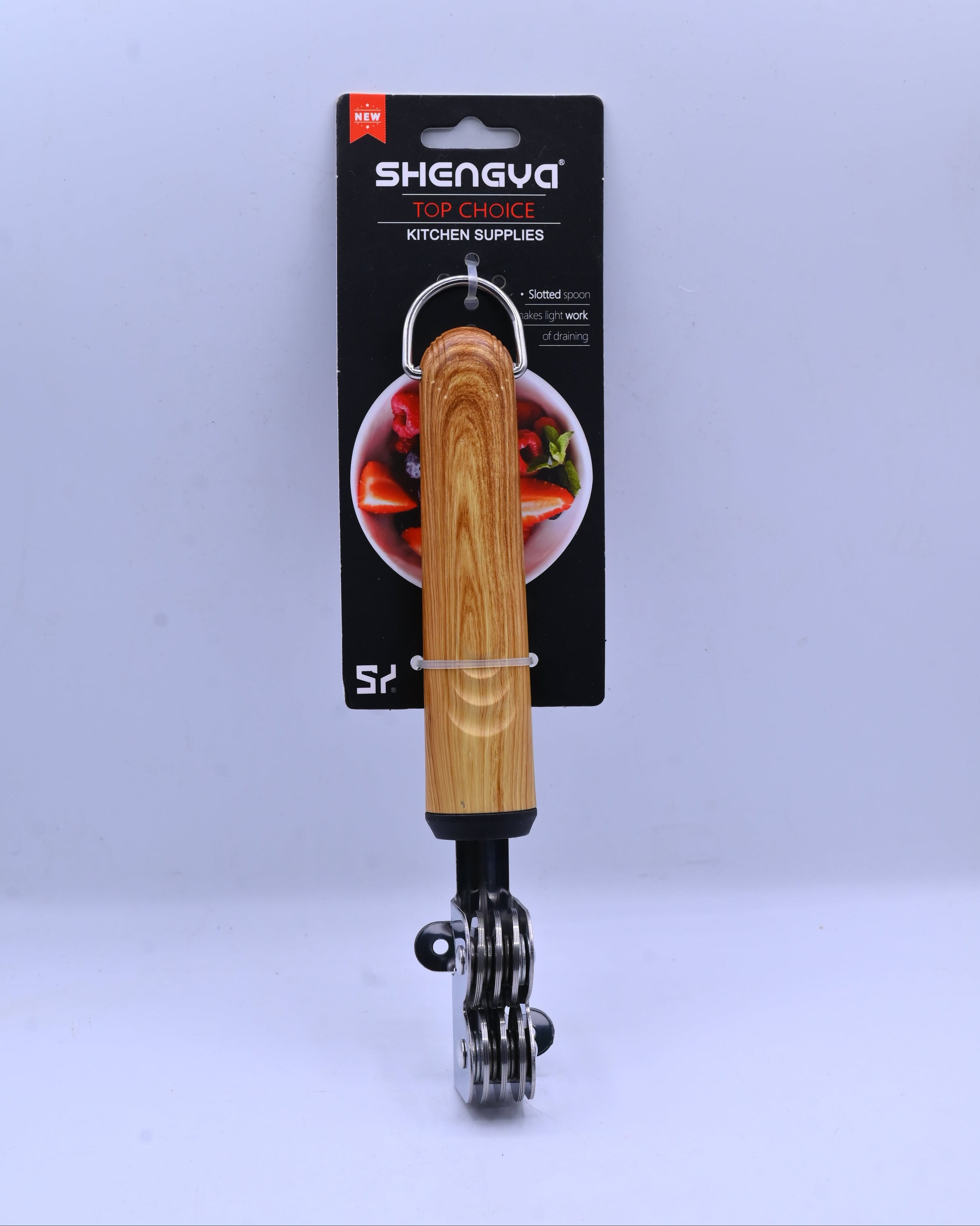 Shengya Stainless Steel Knife Sharpener with Wood Handle K0931T