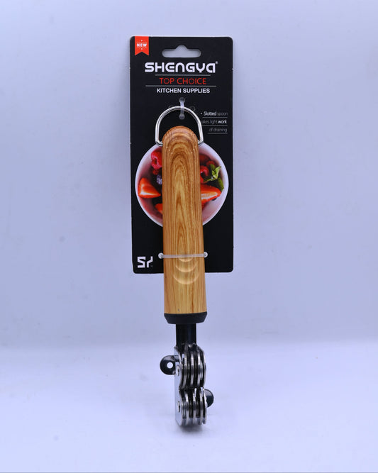 Shengya Stainless Steel Knife Sharpener with Wood Handle K0931T