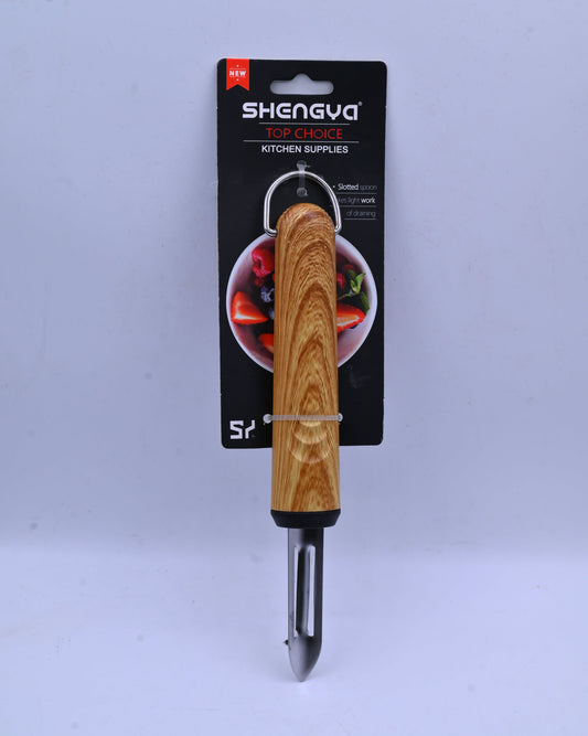 Shengya Stainless Steel Peeler with Wood Handle K0902T