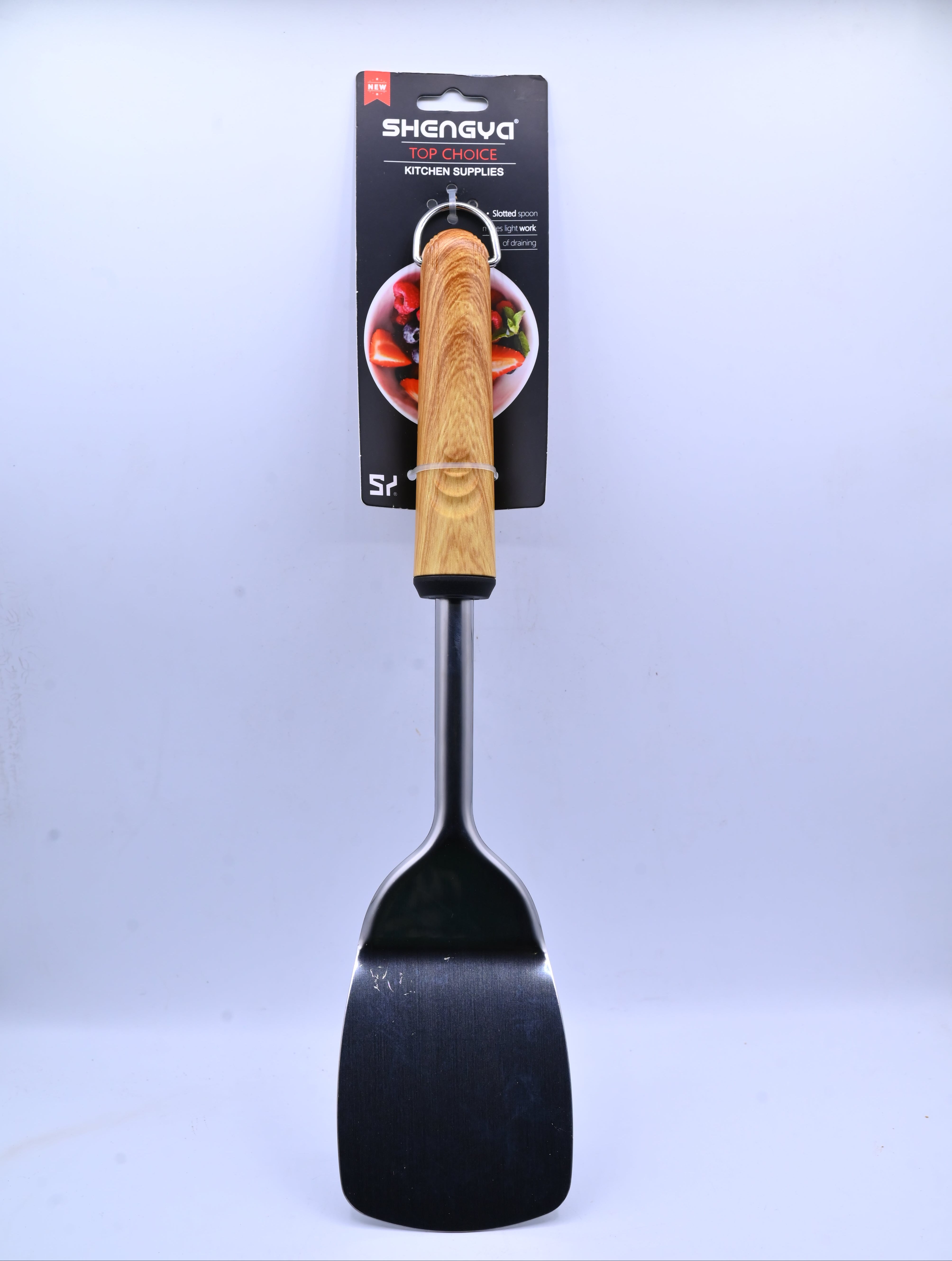 Shengya Stainless Steel Cooking Palta with Wood Handle K0955T