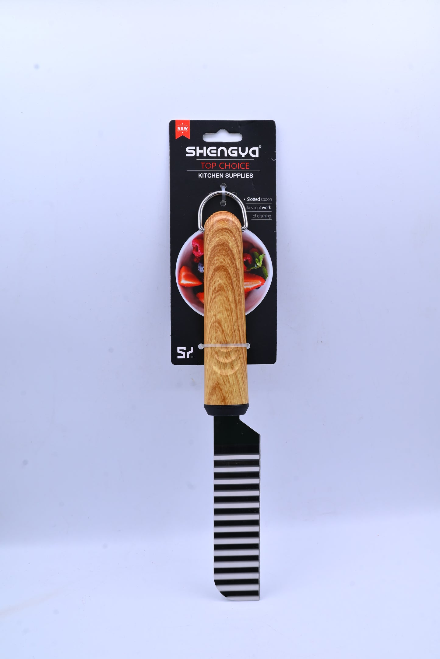 Shengya Stainless Steel Chips Cutter with Wood Handle K1119T
