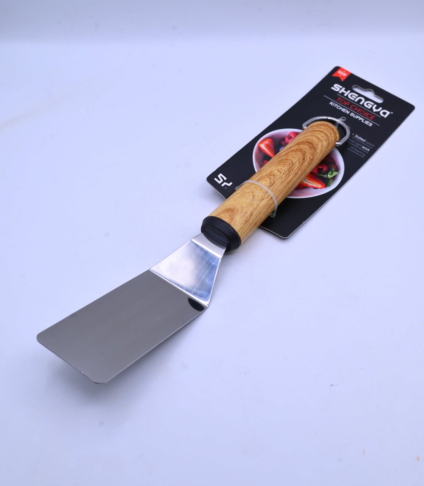 Shengya Stainless Steel Spatula with Wood Handle K0890T