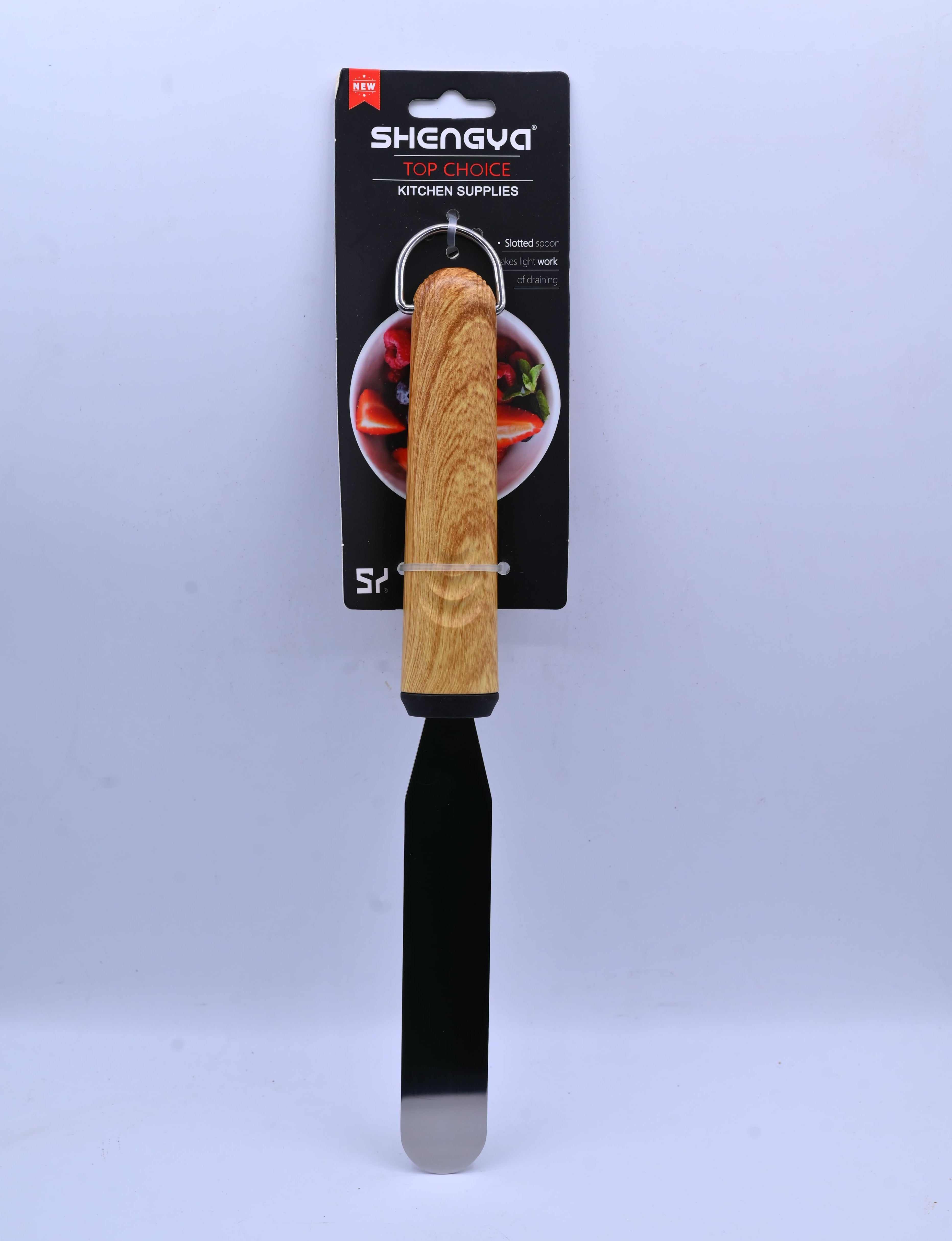 Shengya Stainless Steel Spatula with Wood Handle K0895T