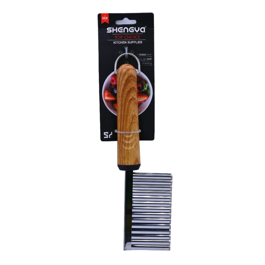 Shengya Stainless Steel Fries Cutter with Wood Handle K1303T