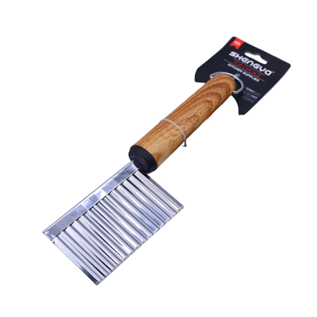 Shengya Stainless Steel Fries Cutter with Wood Handle K1303T