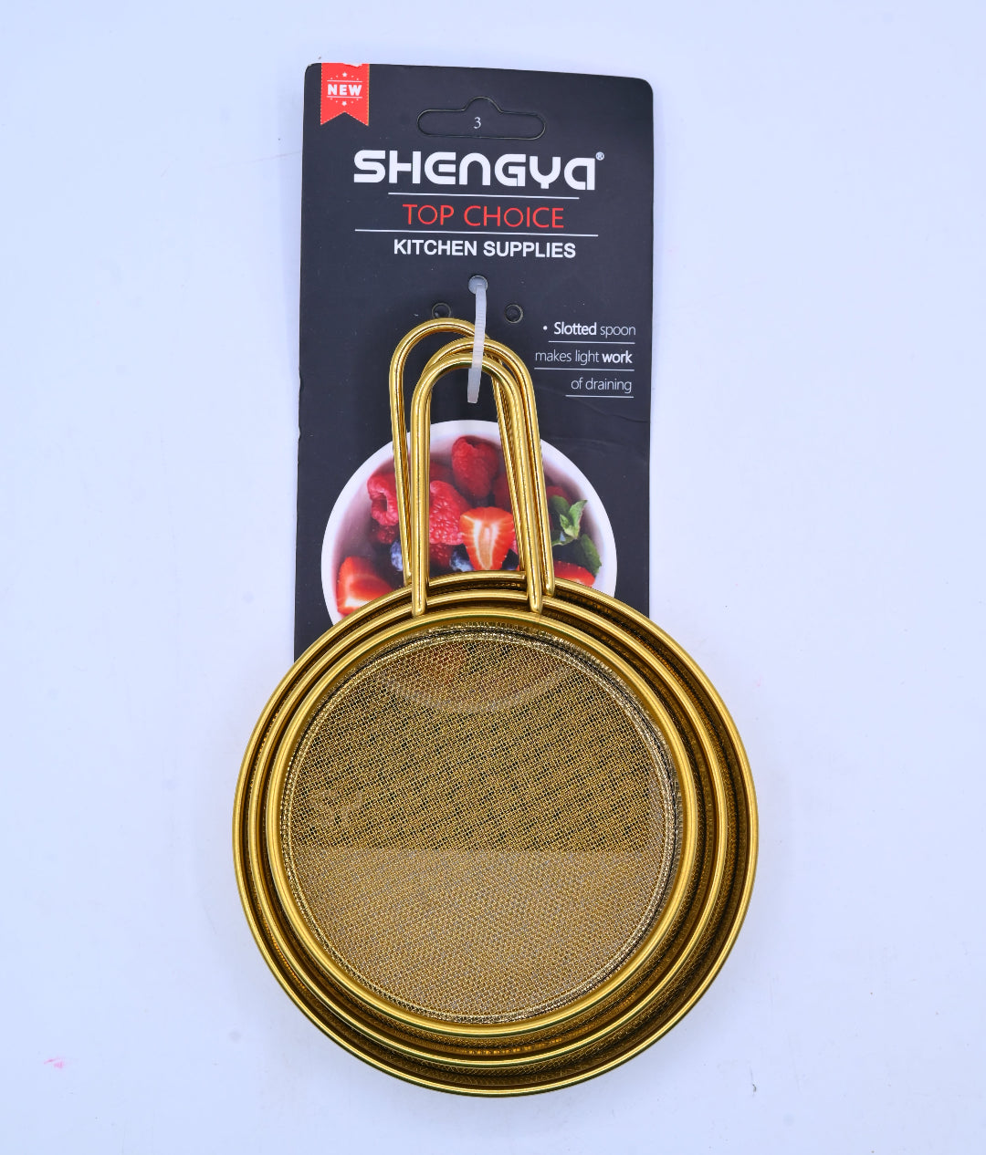 Shengya Stainless Steel Tea Strainer Set 3 Pieces B7627G