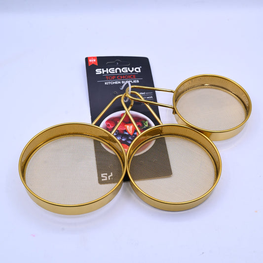 Shengya Stainless Steel Tea Strainer Set 3 Pieces B7627G