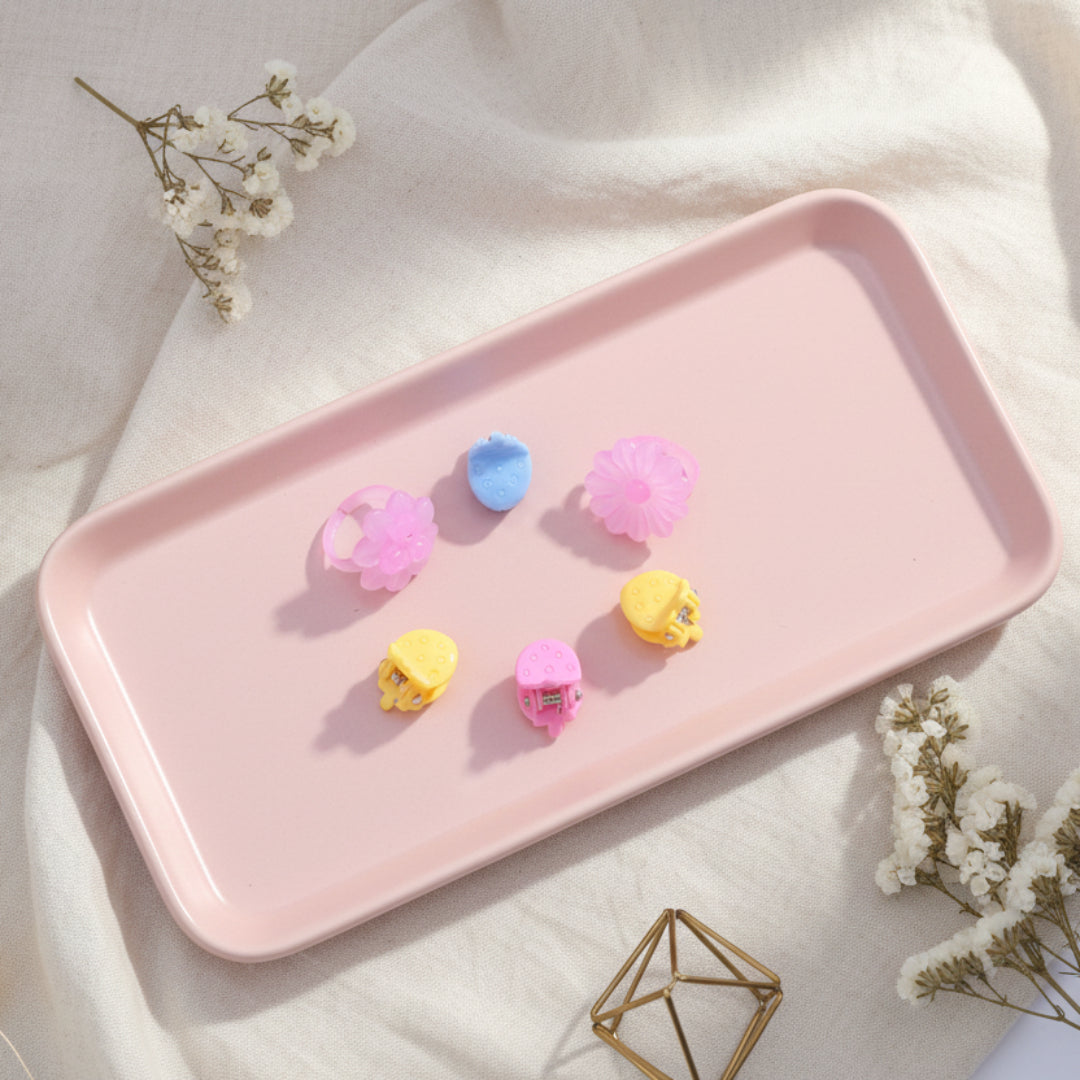 Mini Catcher and Flower Ring Multicolor Pack of 6