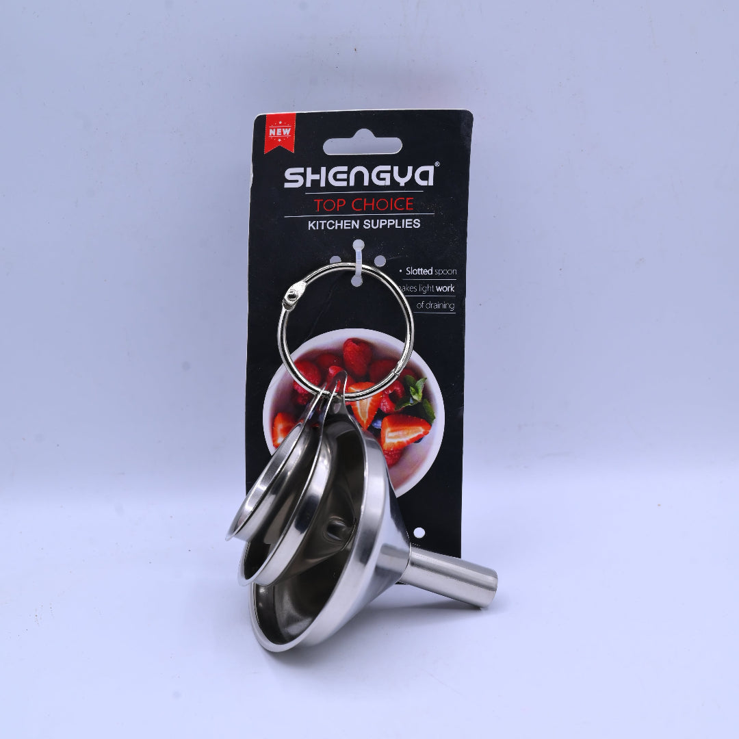 Shengya Stainless Steel Funnel Set 3 Pieces B7776