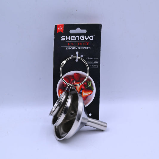 Shengya Stainless Steel Funnel Set 3 Pieces B7776