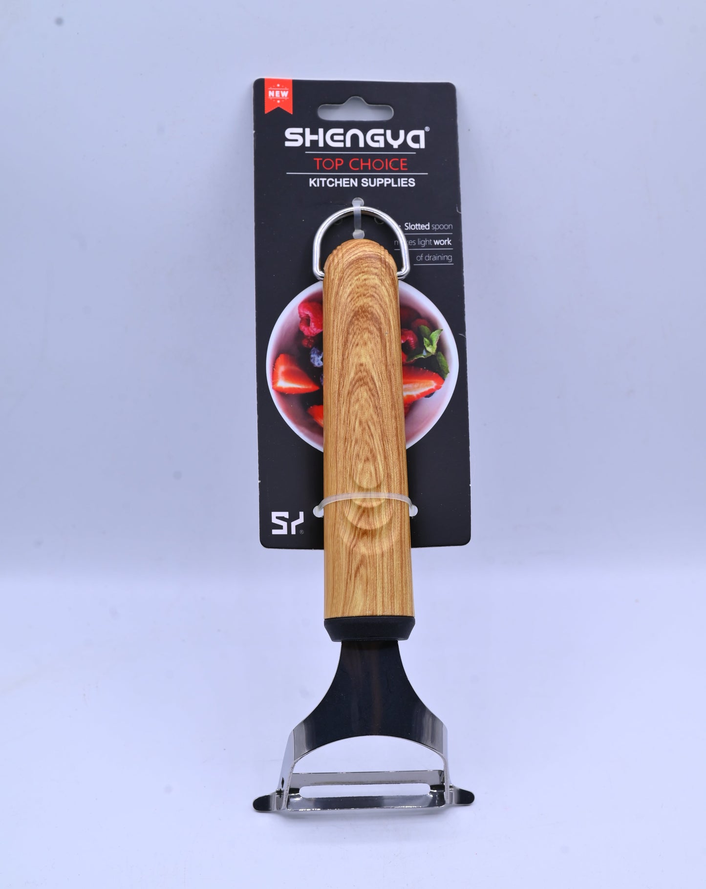 Shengya Stainless Steel Peeler with Wood Handle K1131T