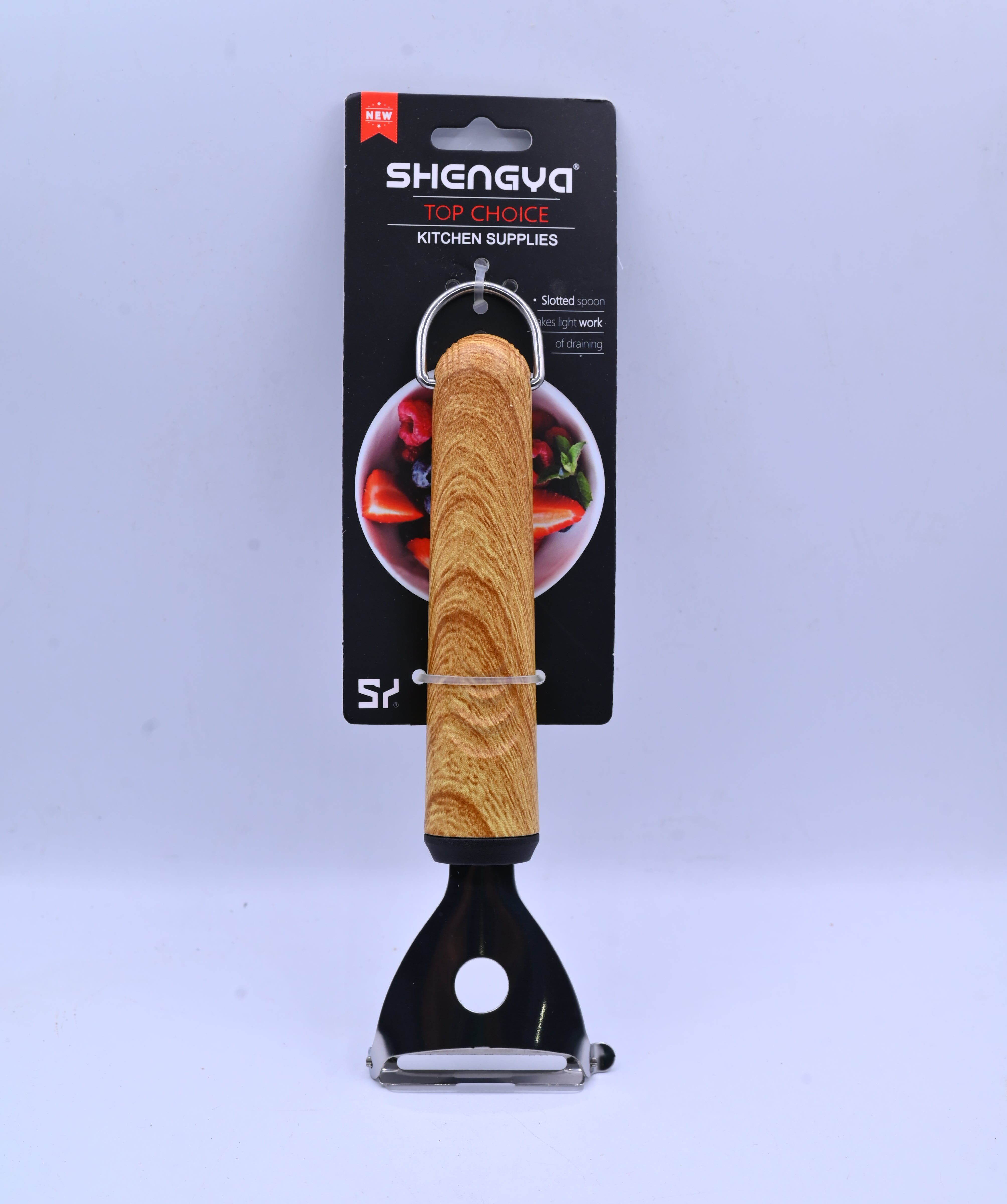 Shengya Stainless Steel Peeler with Wood Handle K0904T