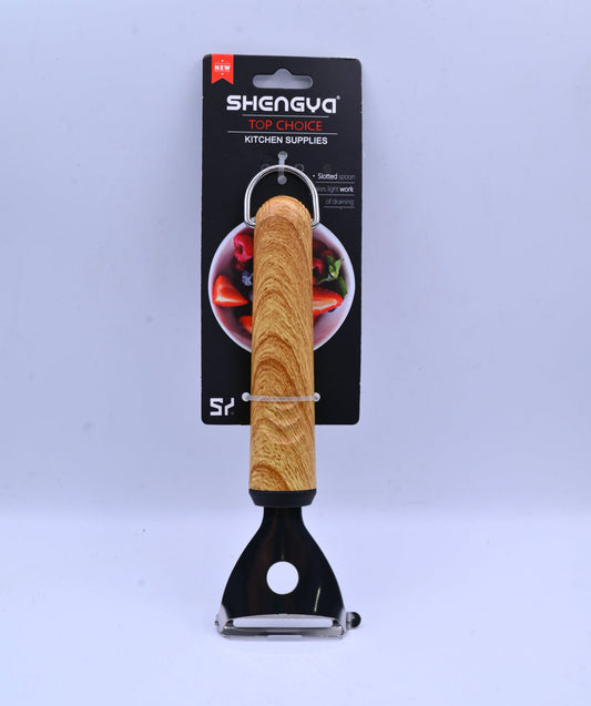 Shengya Stainless Steel Peeler with Wood Handle K0904T