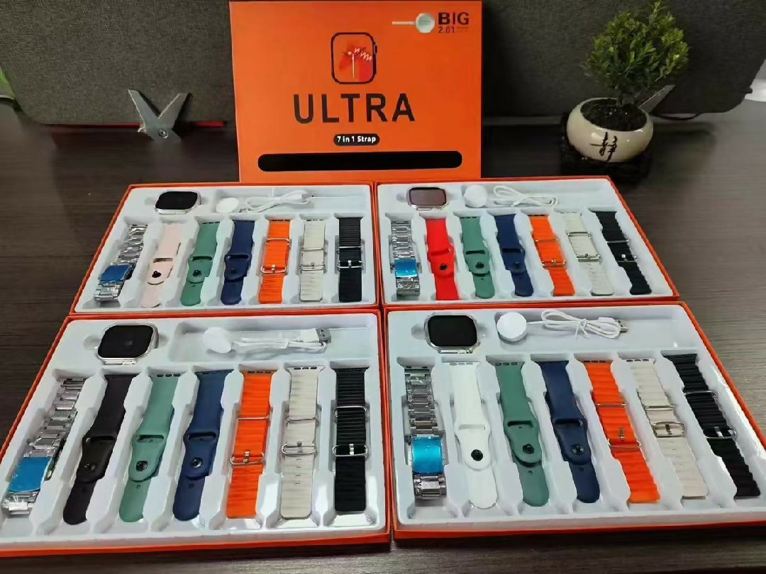 7 Belt Ultra Smartwatch Health Sensors long Battery Premium Design