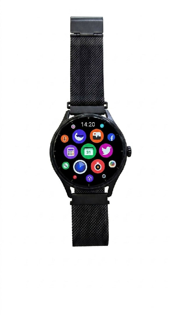V19 Pro Round Smart Watch with Bluetooth Calling And Fitness Tracker HD Display Call Features