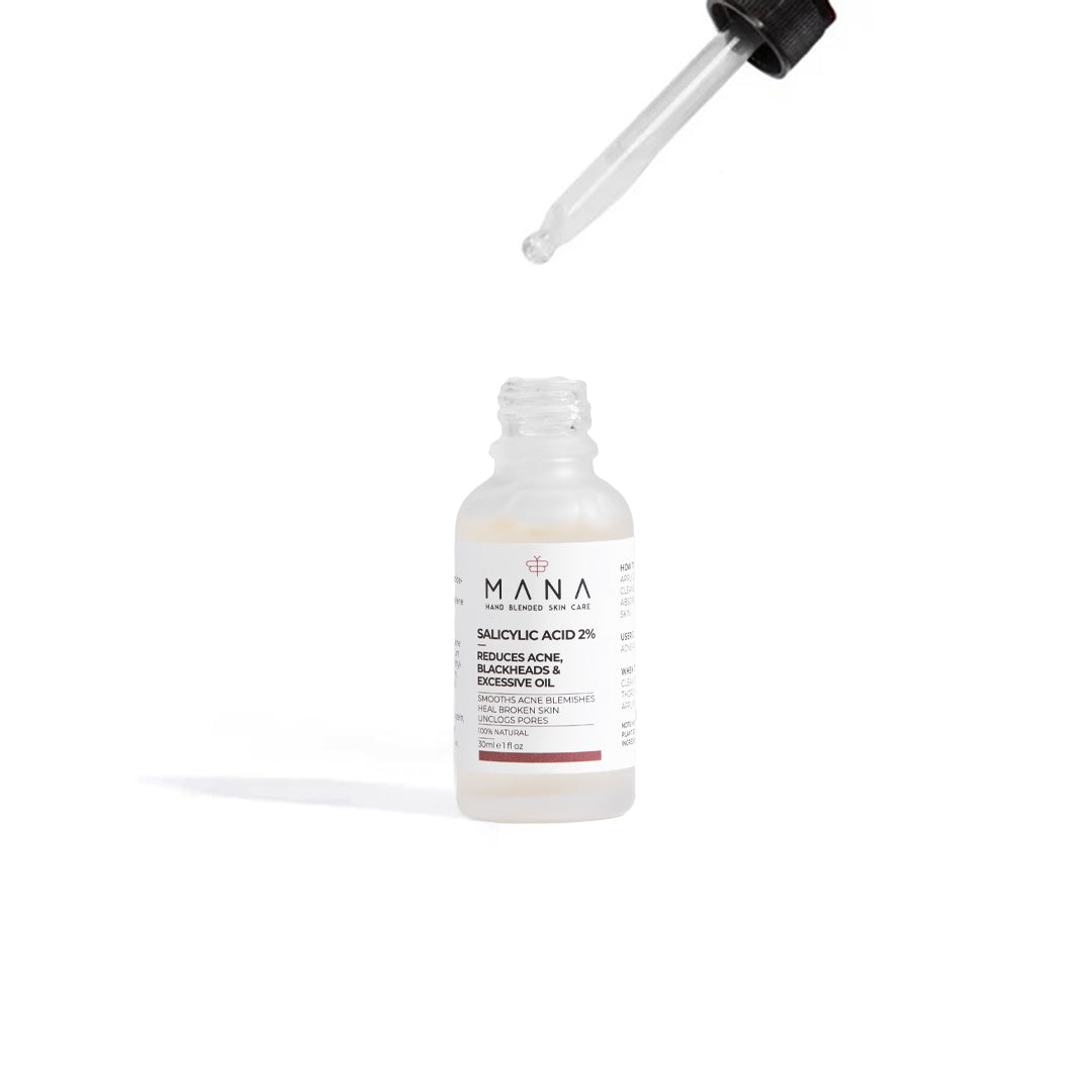 Shop Salicylic Acid 2% Reduces Acne, Blackheads & Excessive Oil at Mana Beauty Spirit
